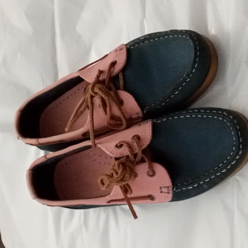 CCC Pink And Blue Leather Shoes Size 38